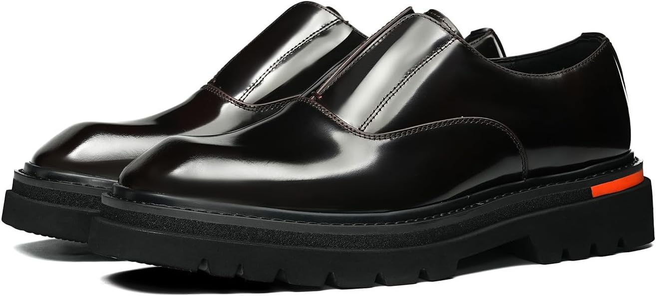 Мужские слипоны Santimon с толстой подошвой - лаковые туфли из натуральной кожи на платформе, мокасины для выпускного, свадьбы, бизнеса и вечеринок, Coffee
Мужские слипоны Santimon с толстой подошвой - лаковые туфли из натуральной кожи на платформе, мокасины для выпускного, свадьбы, бизнеса и вечеринок, Coffee