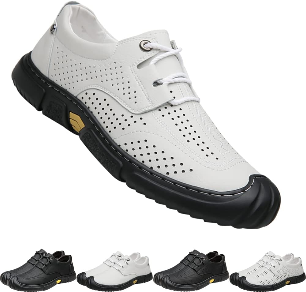 Мужские походные кожаные сандалии для вождения, повседневная обувь для активного отдыха, закрытые дышащие легкие кроссовки Generic, Whiteb
Мужские походные кожаные сандалии для вождения, повседневная обувь для активного отдыха, закрытые дышащие легкие кроссовки Generic, Whiteb