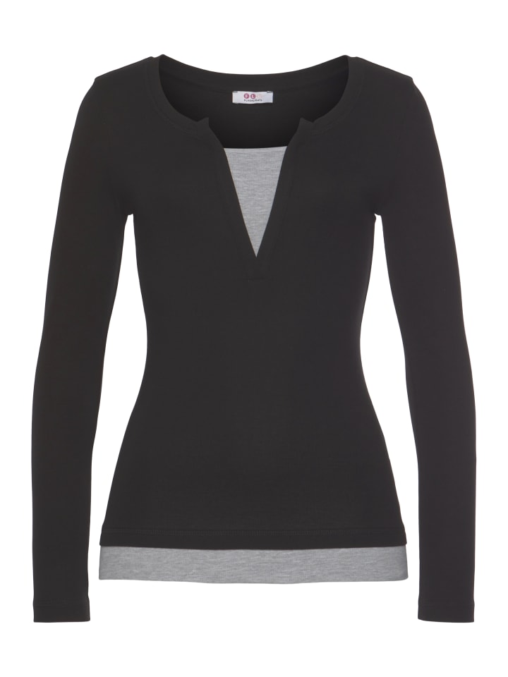 Рубашка с длинным рукавом FLASHLIGHTS, черный 
Рубашка с длинным рукавом FLASHLIGHTS, черный