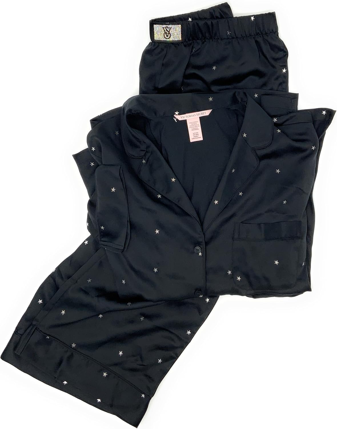 Комплект пижамы Victoria's Secret Glazed Satin, Black/Shine Patch/Stars
Комплект пижамы Victoria's Secret Glazed Satin, Black/Shine Patch/Stars