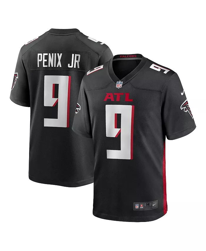 Мужская игровая футболка Michael Penix Jr. черная Atlanta Falcons, выбор в первом раунде драфта NFL 2024 Nike
Мужская игровая футболка Michael Penix Jr. черная Atlanta Falcons, выбор в первом раунде драфта NFL 2024 Nike