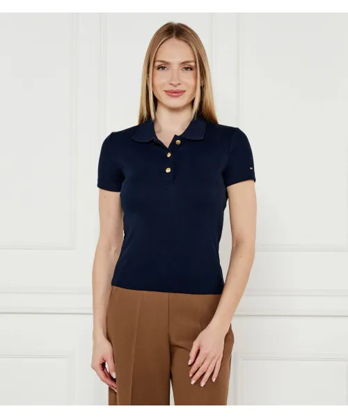 Футболка поло Slim fit Tommy Hilfiger, синий 
Футболка поло Slim fit Tommy Hilfiger, синий