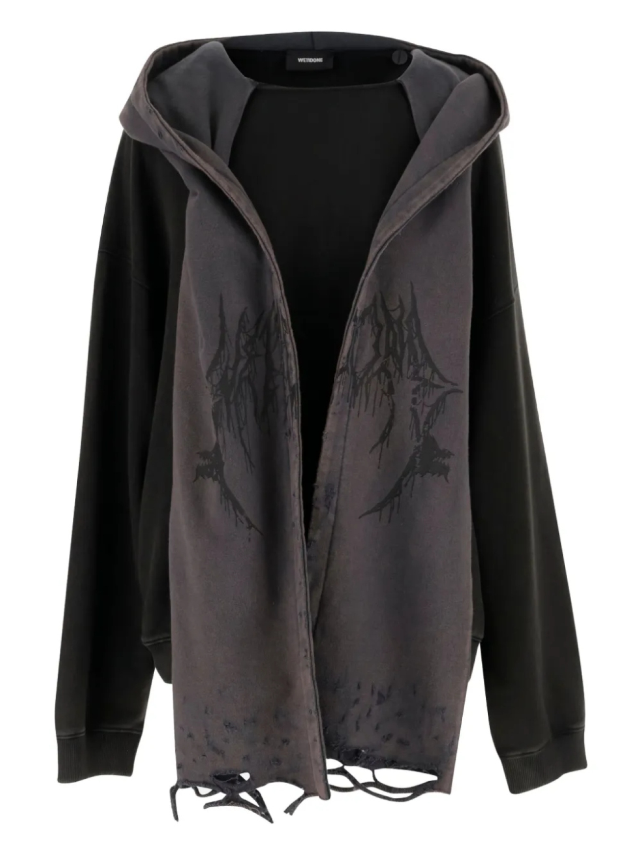 Толстовка с капюшоном с эффектом потертости We11done, черный
Толстовка с капюшоном с эффектом потертости We11done, черный