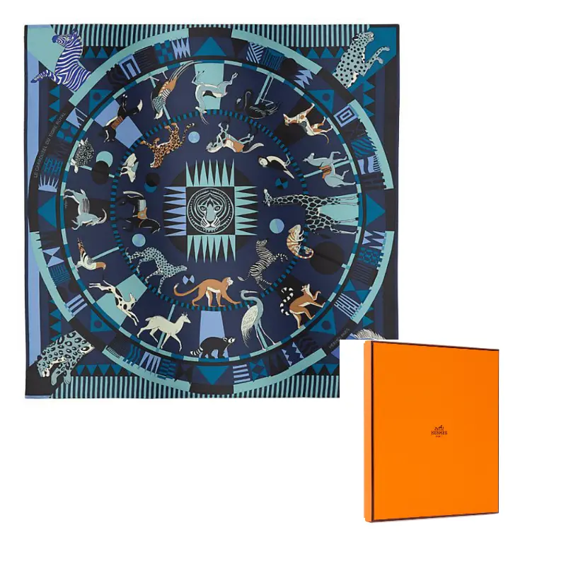 HERMES Шёлковый шарф, Marine Blue
HERMES Шёлковый шарф, Marine Blue