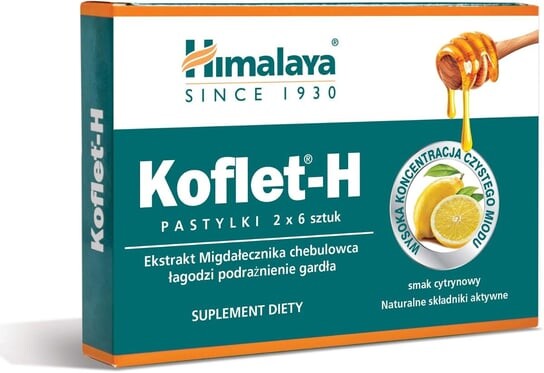 Himalaya КОФЛЕТ-Н, пастилки со вкусом лимона, 2х6 шт.
Himalaya КОФЛЕТ-Н, пастилки со вкусом лимона, 2х6 шт.
