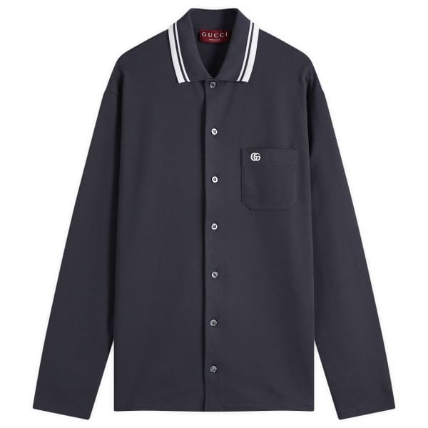 Рубашка-Поло с длинными рукавами из эластичного хлопка Gucci, серый
Рубашка-Поло с длинными рукавами из эластичного хлопка Gucci, серый