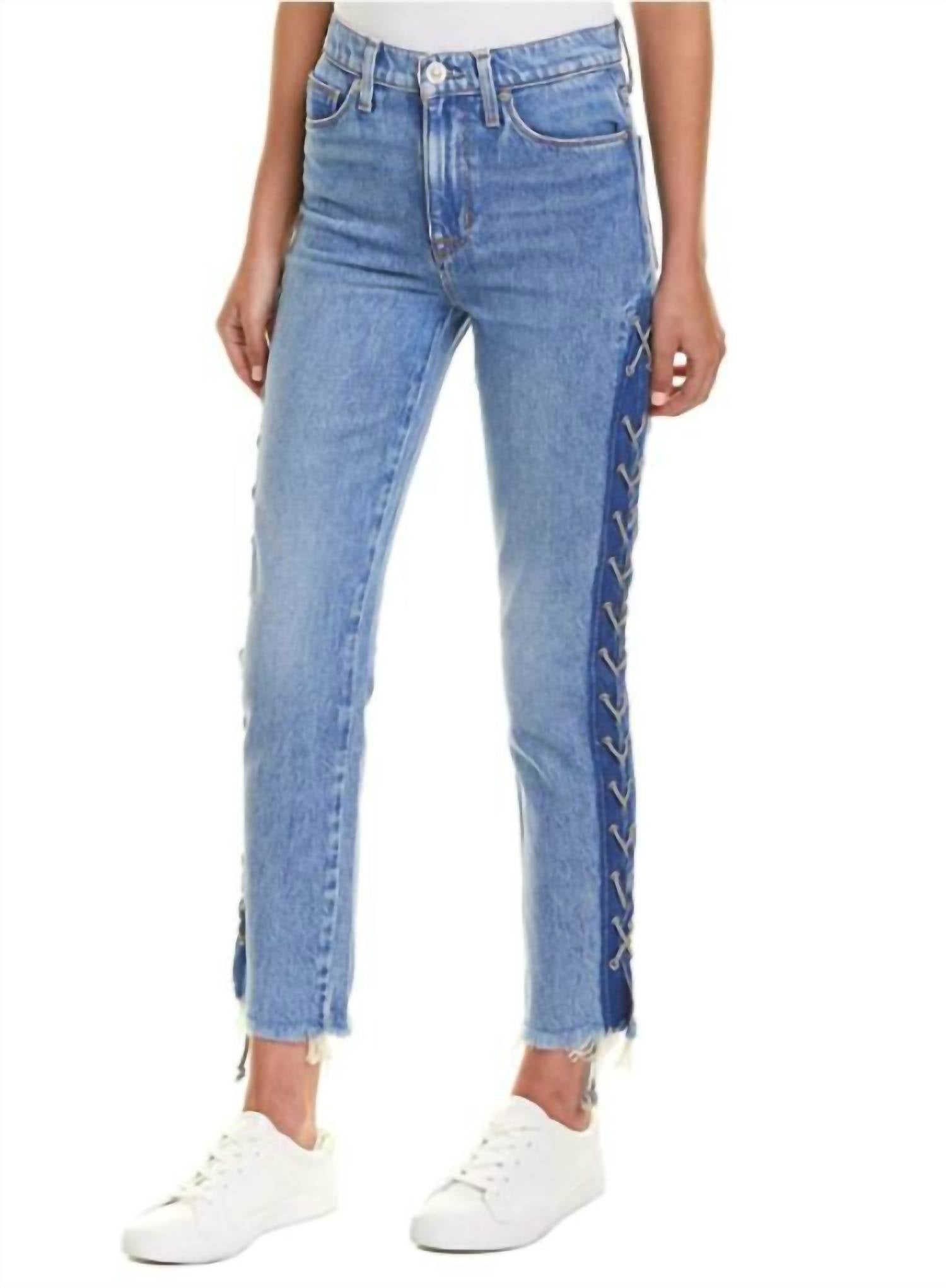 Укороченные джинсы Zoeey High Rise Lace Up Sides Straight Leg Crop Denim Blue Hudson, синий
Укороченные джинсы Zoeey High Rise Lace Up Sides Straight Leg Crop Denim Blue Hudson, синий