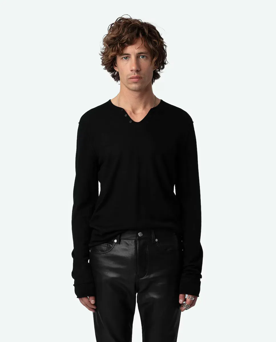 Monastir мужской шерстяной свитер с длинным рукавом черного цвета Zadig & Voltaire, чёрный
Monastir мужской шерстяной свитер с длинным рукавом черного цвета Zadig & Voltaire, чёрный