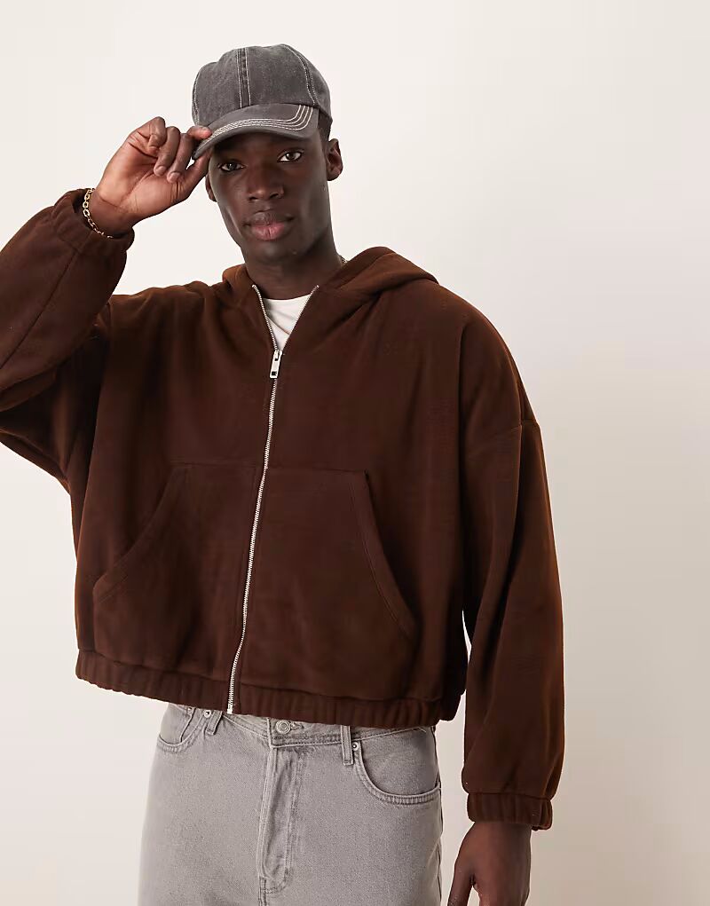 Укороченная флисовая толстовка с капюшоном ASOS DESIGN большого размера коричневого цвета, комплект
Укороченная флисовая толстовка с капюшоном ASOS DESIGN большого размера коричневого цвета, комплект
