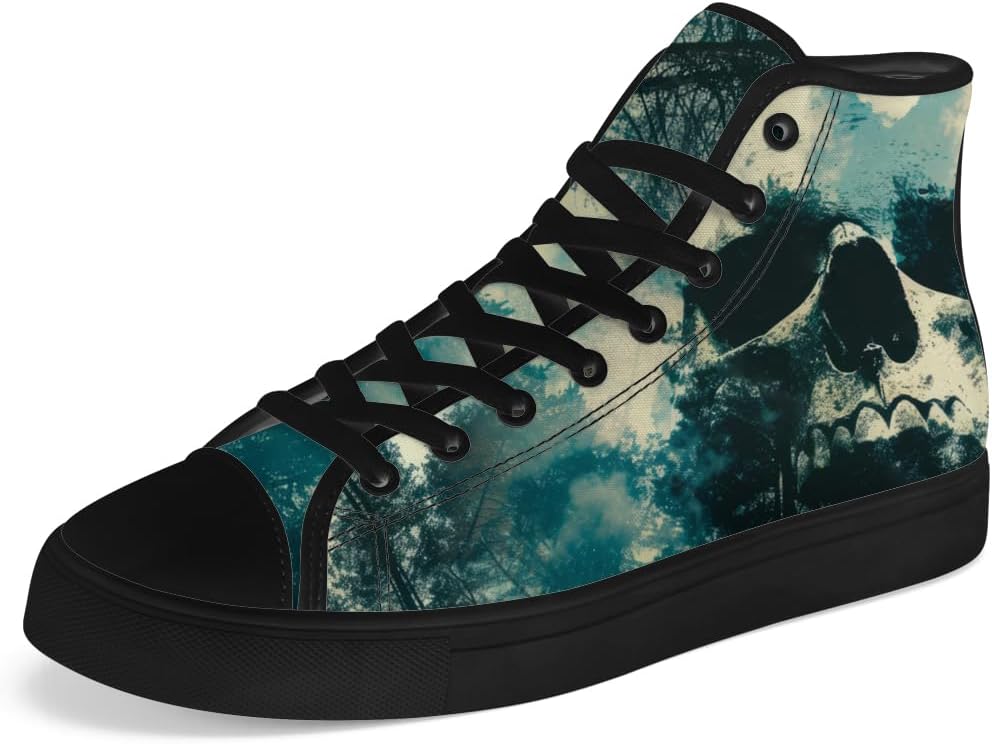 Мужские и женские высокие кеды с черепом на шнуровке, готические высокие кеды, повседневная обувь Chebing, синий
Мужские и женские высокие кеды с черепом на шнуровке, готические высокие кеды, повседневная обувь Chebing, синий