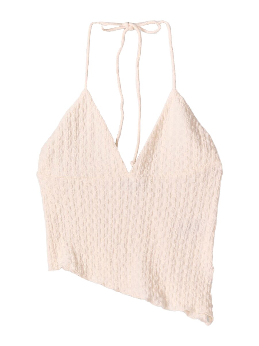 Топ Bershka, экрю 
Топ Bershka, экрю