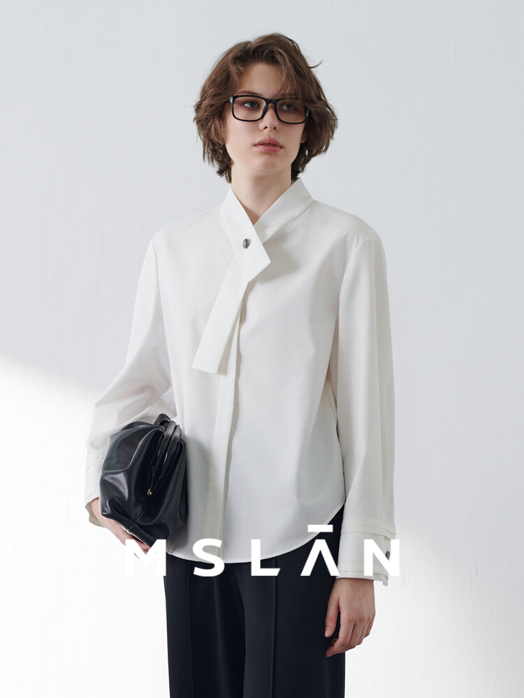 Рубашка женская Mslan с воротником-стойкой, кремовый
Рубашка женская Mslan с воротником-стойкой, кремовый