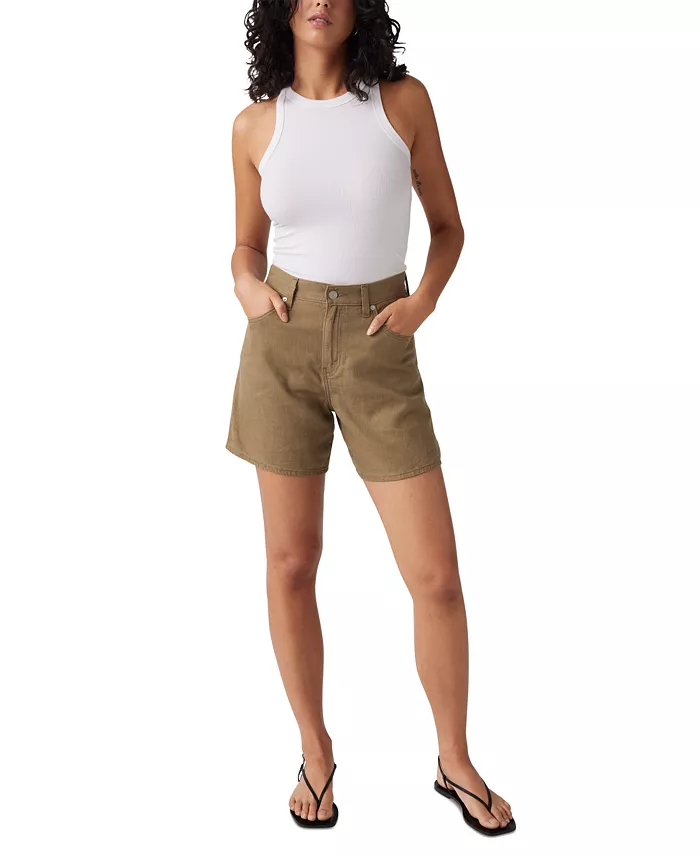 Премиальные женские хлопковые шорты с высокой посадкой и свободным кроем Levi's, белый
Премиальные женские хлопковые шорты с высокой посадкой и свободным кроем Levi's, белый