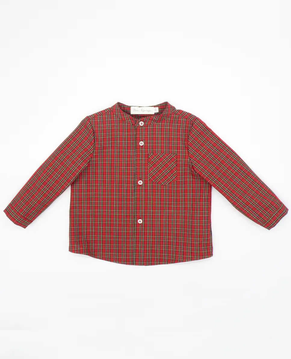Хлопковая рубашка для мальчика с клетчатым принтом Fina Ejerique, красный
Хлопковая рубашка для мальчика с клетчатым принтом Fina Ejerique, красный