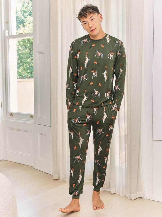 Футбольные собаки пижамный комплект с круглым вырезом Chelsea Peers, Green
Футбольные собаки пижамный комплект с круглым вырезом Chelsea Peers, Green