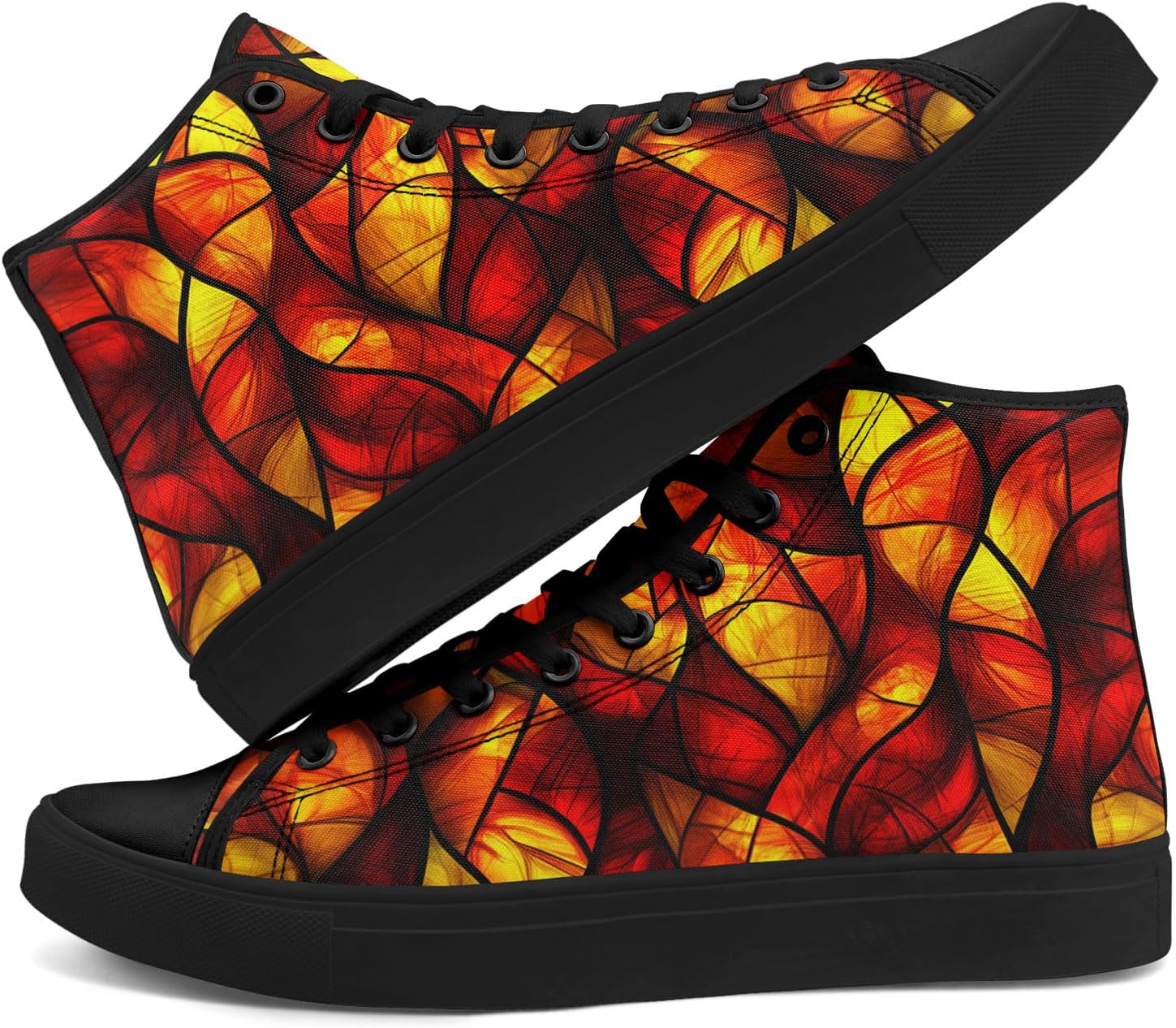 Высокие кеды на шнуровке AWSOLE с принтом из витражного стекла для женщин и мужчин, разноцветные легкие модные повседневные обувные для прогулок
Высокие кеды на шнуровке AWSOLE с принтом из витражного стекла для женщин и мужчин, разноцветные легкие модные повседневные обувные для прогулок