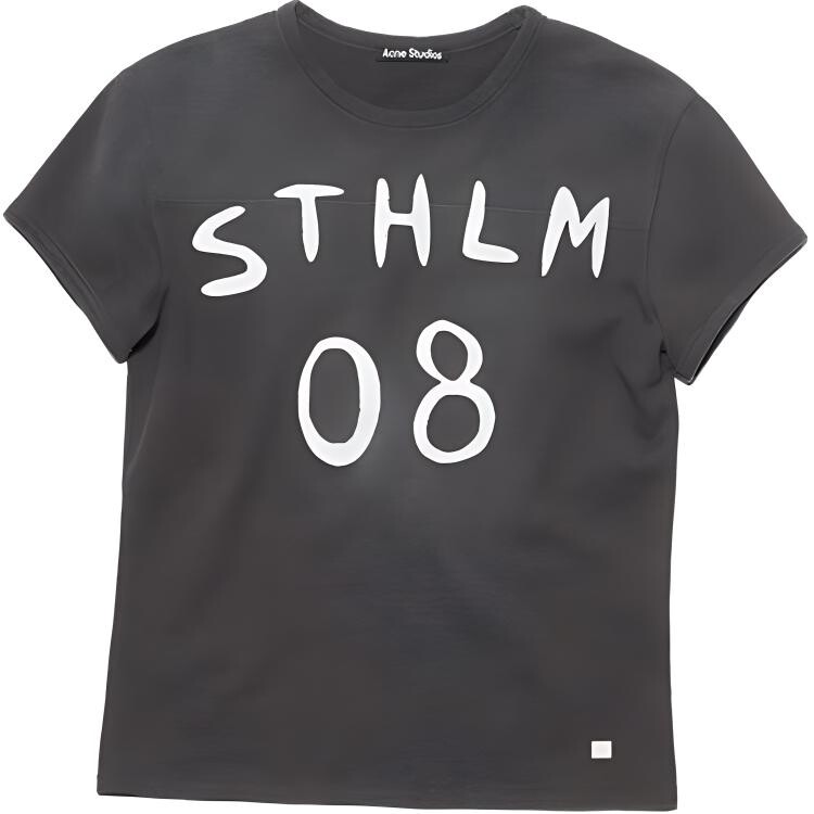 Футболка унисекс угольно-серая Acne Studios, серый
Футболка унисекс угольно-серая Acne Studios, серый