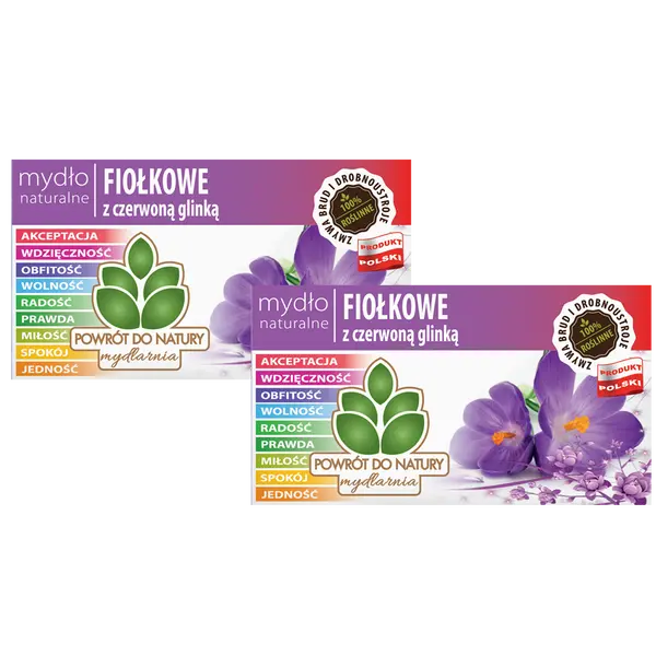 100% натуральное фиолетовое мыло на растительной основе с красной глиной, 2 шт. Powrót Do Natury
100% натуральное фиолетовое мыло на растительной основе с красной глиной, 2 шт. Powrót Do Natury