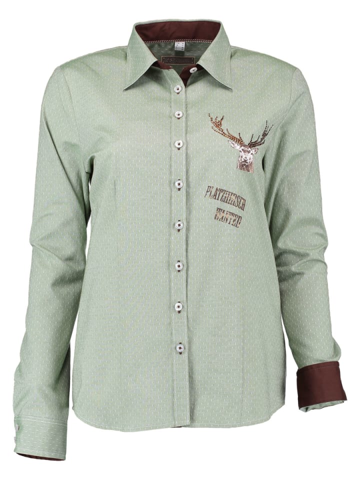 OS-Trachten Традиционная блузка Фудос цвета хаки/грязи
OS-Trachten Традиционная блузка Фудос цвета хаки/грязи