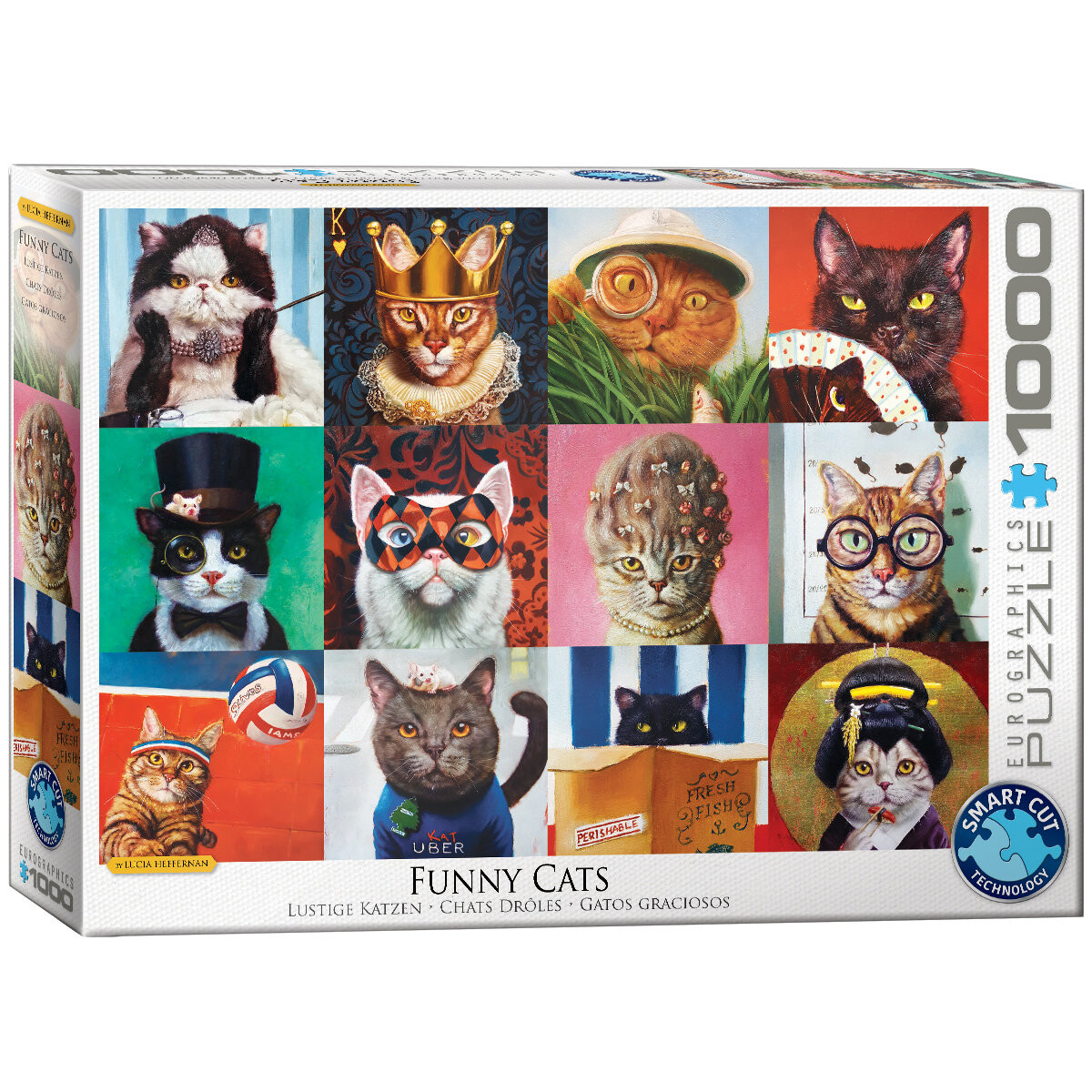 EuroGraphics, пазл Funny Cats by Lucia Heffernan, 1000 шт.
EuroGraphics, пазл Funny Cats by Lucia Heffernan, 1000 шт.