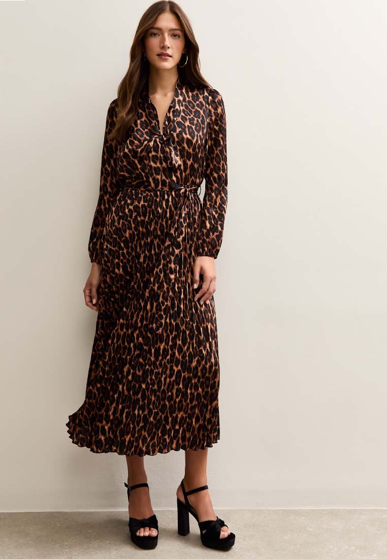 Платье New Look ANIMAL PRINT PLEATED LONG SLEEVE MIDI, Dark Brown
Платье New Look ANIMAL PRINT PLEATED LONG SLEEVE MIDI, Dark Brown