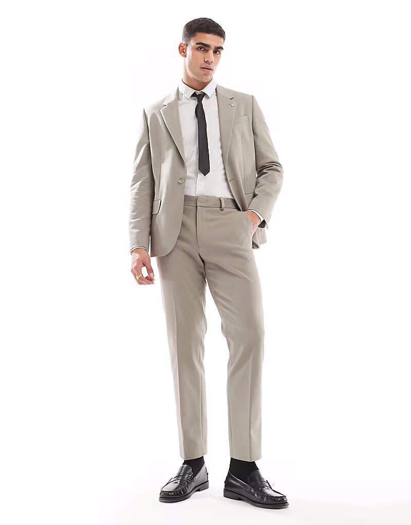 Современные брюки River Island бежевого цвета 
Современные брюки River Island бежевого цвета