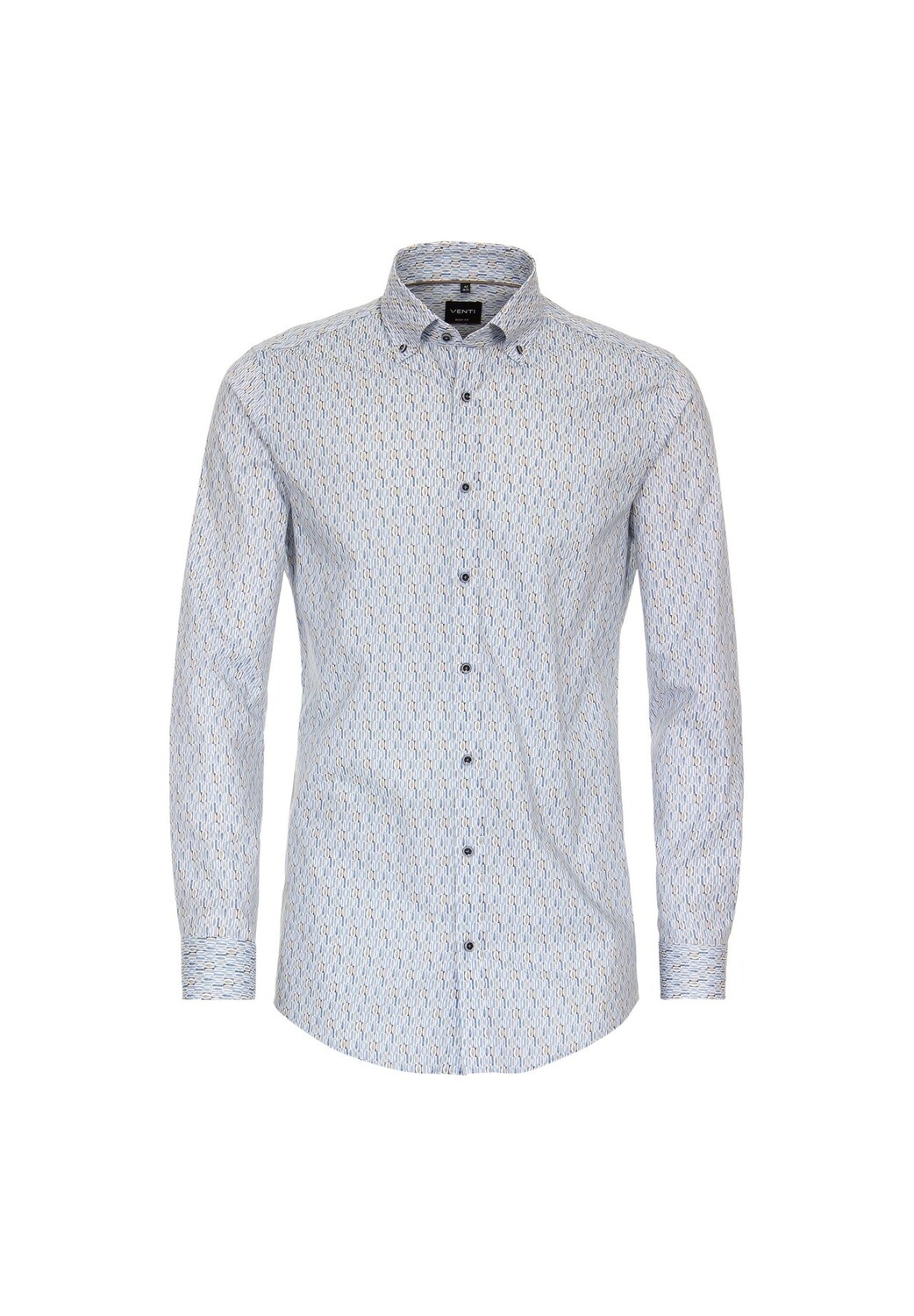 Мужская деловая рубашка с принтом, облегающая боди Venti, цвет Mittelblau
Мужская деловая рубашка с принтом, облегающая боди Venti, цвет Mittelblau