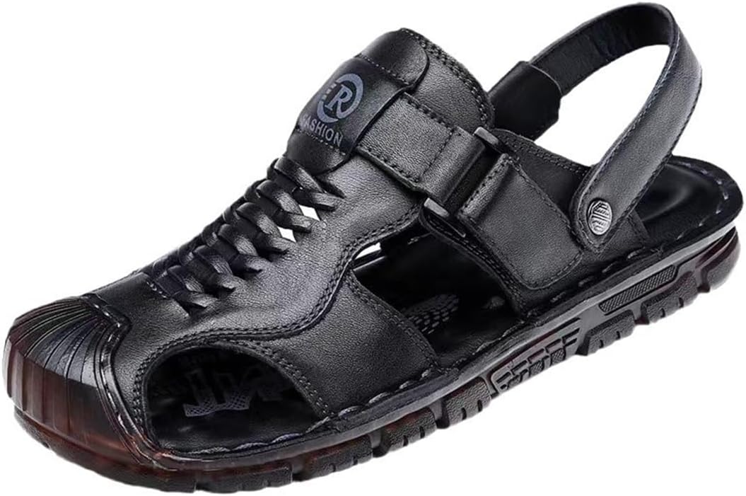 Мужские повседневные кожаные сандалии Rojeam, сандалии для рыбалки с закрытым носком, летняя обувь, черный
Мужские повседневные кожаные сандалии Rojeam, сандалии для рыбалки с закрытым носком, летняя обувь, черный