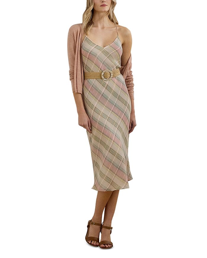 Плиссированное шифоновое платье-комбинация Ralph Lauren, розовый
Плиссированное шифоновое платье-комбинация Ralph Lauren, розовый