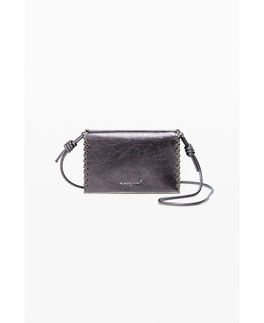 Большой женский металлический кошелек-трансформер Desigual, Silver
Большой женский металлический кошелек-трансформер Desigual, Silver