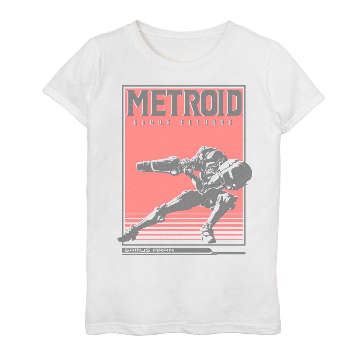 Футболка с плакатом Nintendo Metroid Samus Returns для девочек 7–16 лет Licensed Character, белый
Футболка с плакатом Nintendo Metroid Samus Returns для девочек 7–16 лет Licensed Character, белый