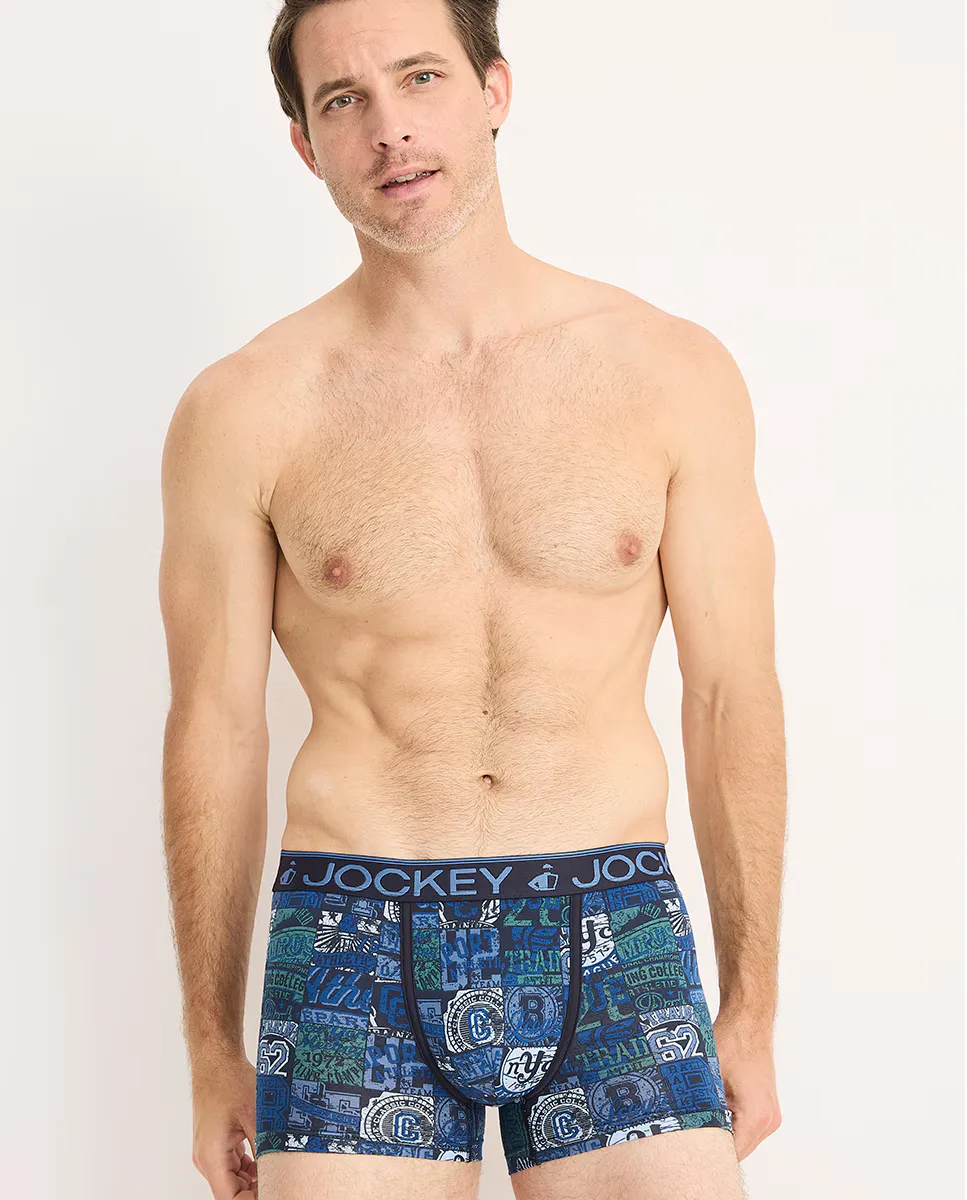 Мужские боксеры из ткани с принтом Jockey, темно-синий
Мужские боксеры из ткани с принтом Jockey, темно-синий