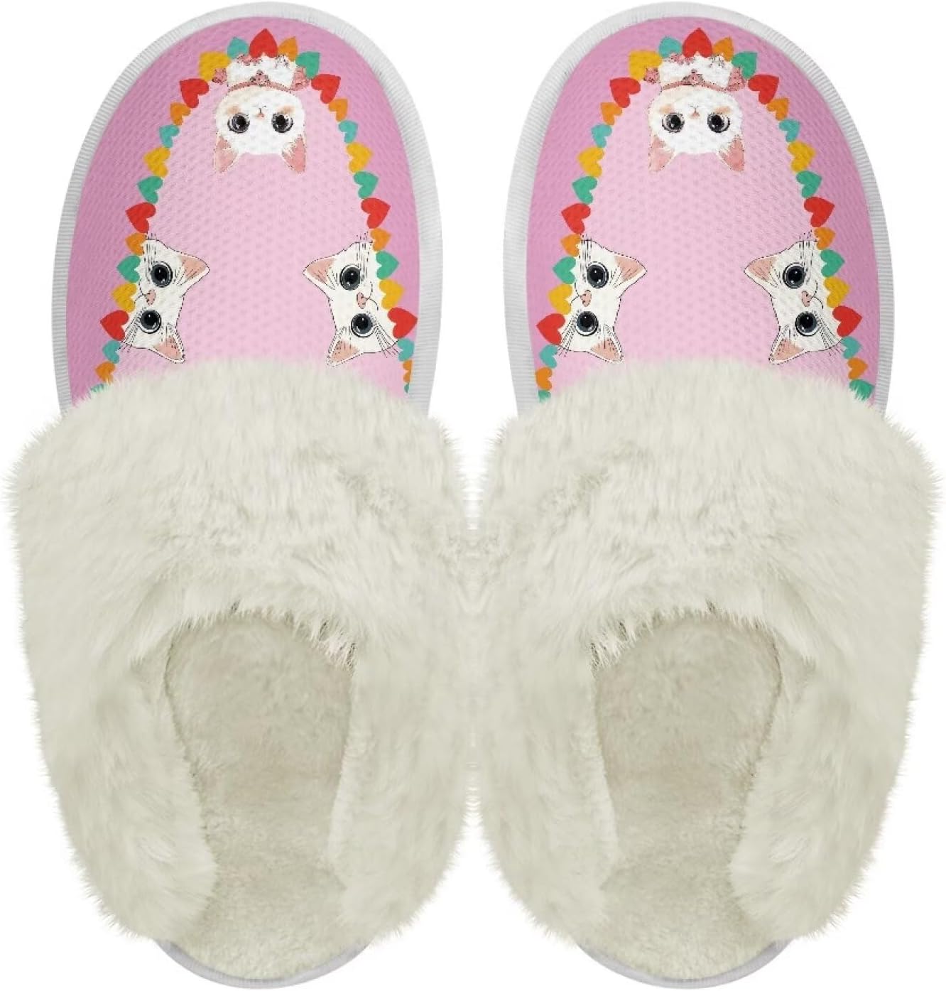 Хлопковые тапочки PJHEQOXE с пушистыми краями, домашние тапочки для дома и улицы, хлопковые тапочки унисекс, Heart Pattern Cat
Хлопковые тапочки PJHEQOXE с пушистыми краями, домашние тапочки для дома и улицы, хлопковые тапочки унисекс, Heart Pattern Cat