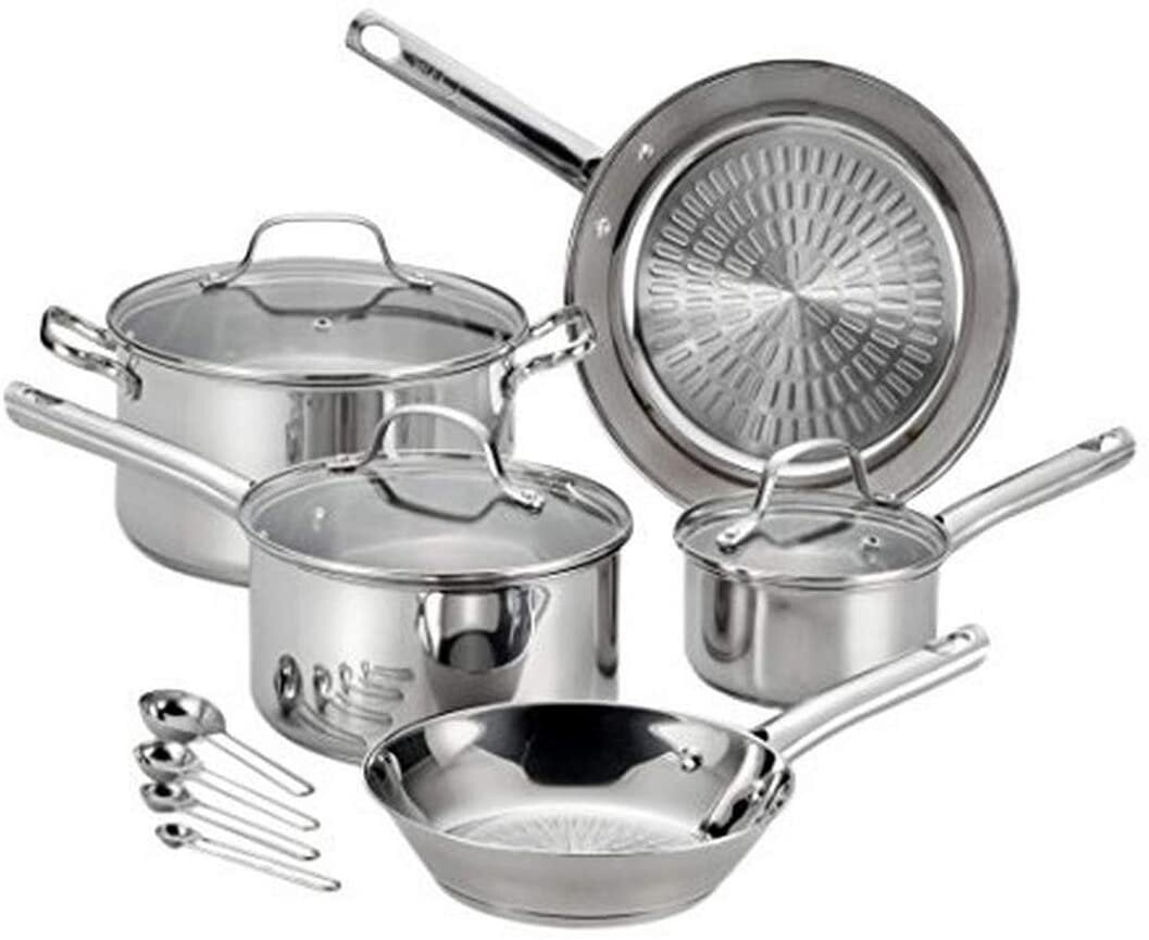 Набор посуды из нержавеющей стали T-fal Pro E760SC Performa 12 предметов, серебристый
Набор посуды из нержавеющей стали T-fal Pro E760SC Performa 12 предметов, серебристый