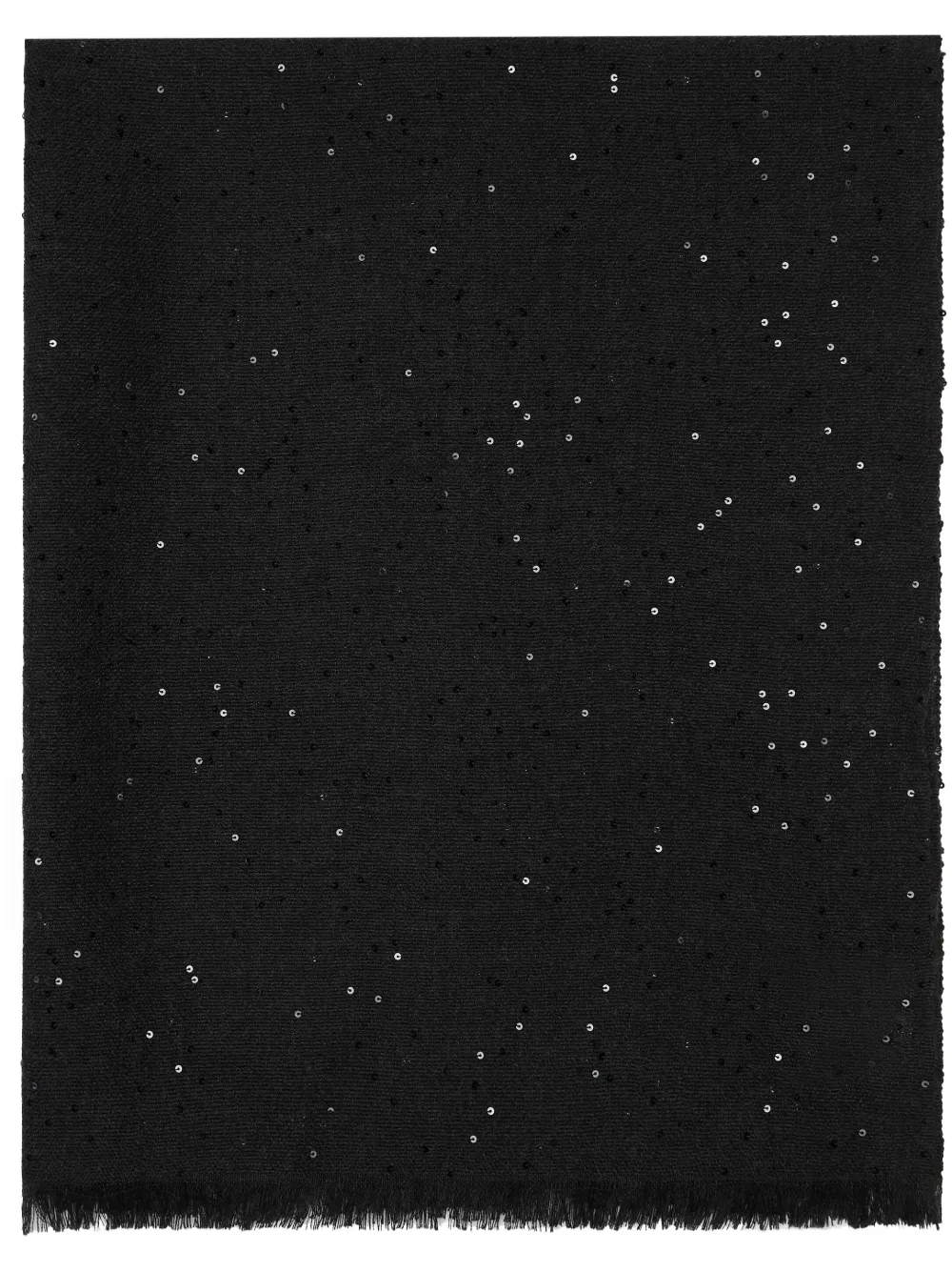 Шарф с пайетками Brunello Cucinelli, черный
Шарф с пайетками Brunello Cucinelli, черный