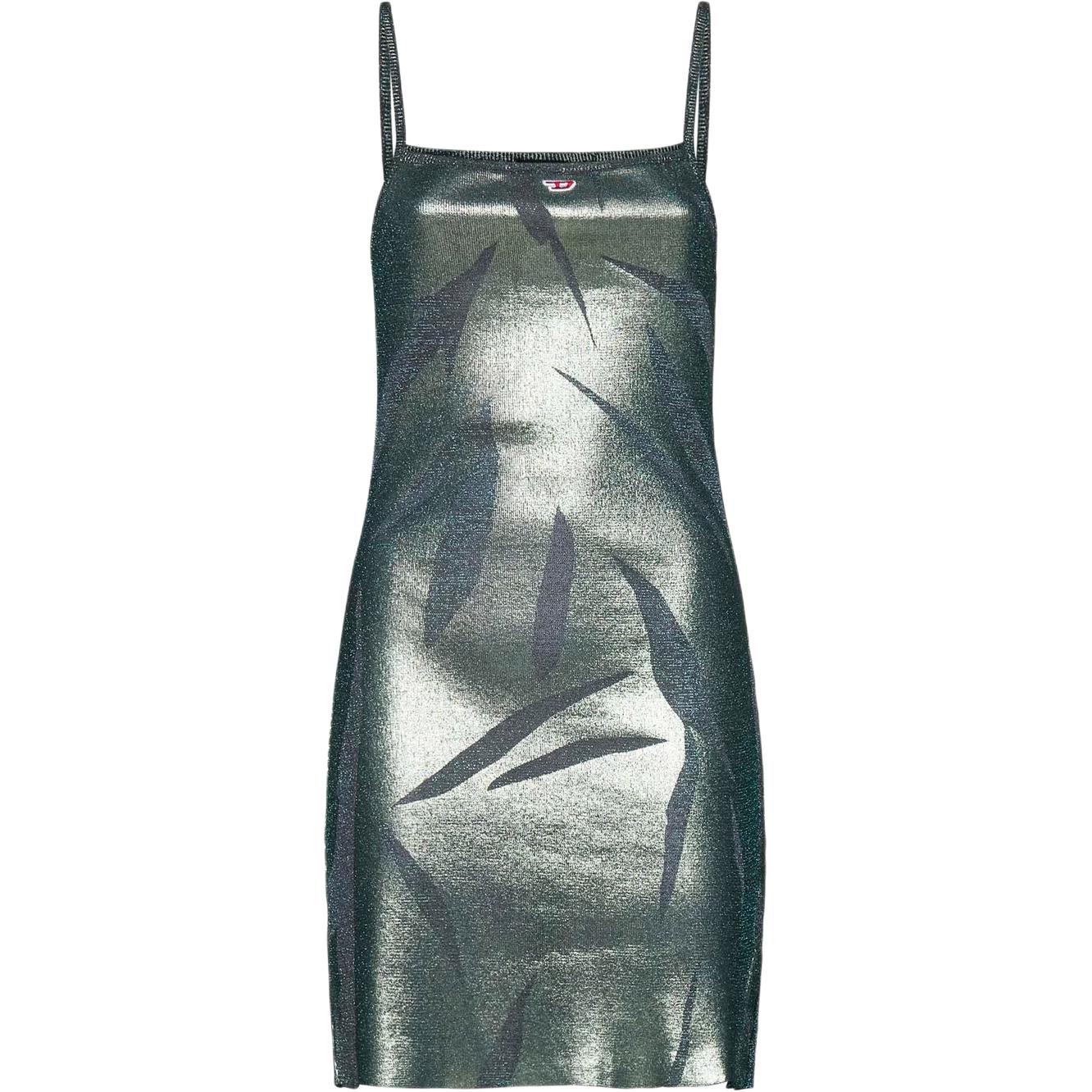 Металлическое бесшовное мини-платье DIESEL, зеленый
Металлическое бесшовное мини-платье DIESEL, зеленый