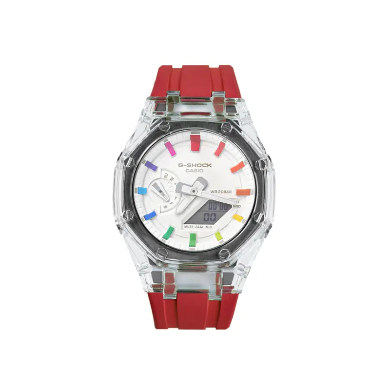 Часы Casio G-Shock Analog-Digital 2100 Series, Rainbow Love, арт. GA-2100-7A7, красный
Часы Casio G-Shock Analog-Digital 2100 Series, Rainbow Love, арт. GA-2100-7A7, красный