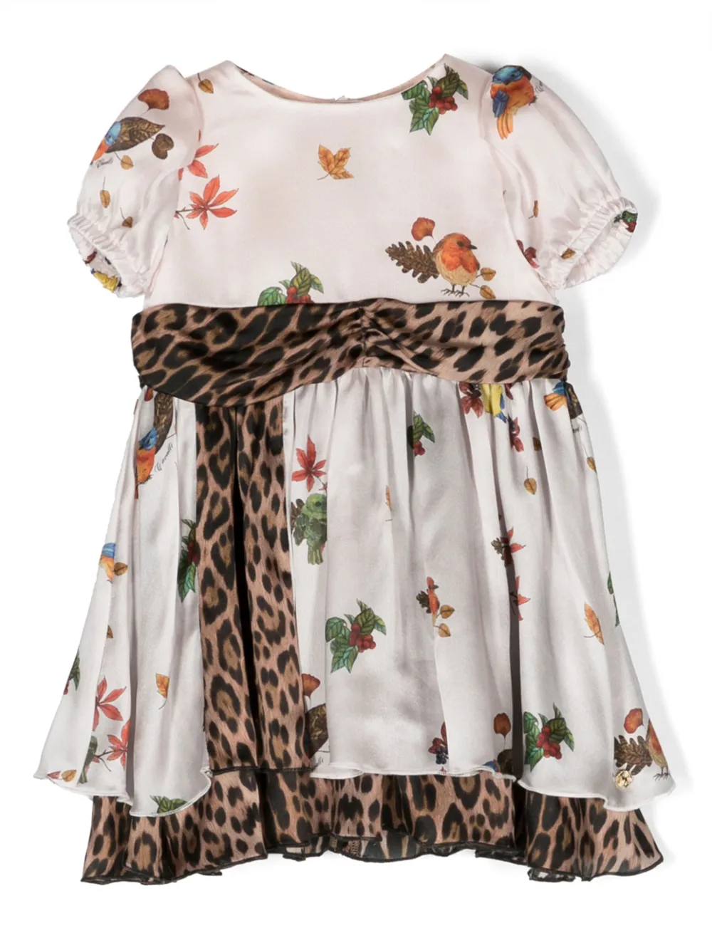 Шелковое платье с цветочным принтом Roberto Cavalli Junior, нейтральный
Шелковое платье с цветочным принтом Roberto Cavalli Junior, нейтральный