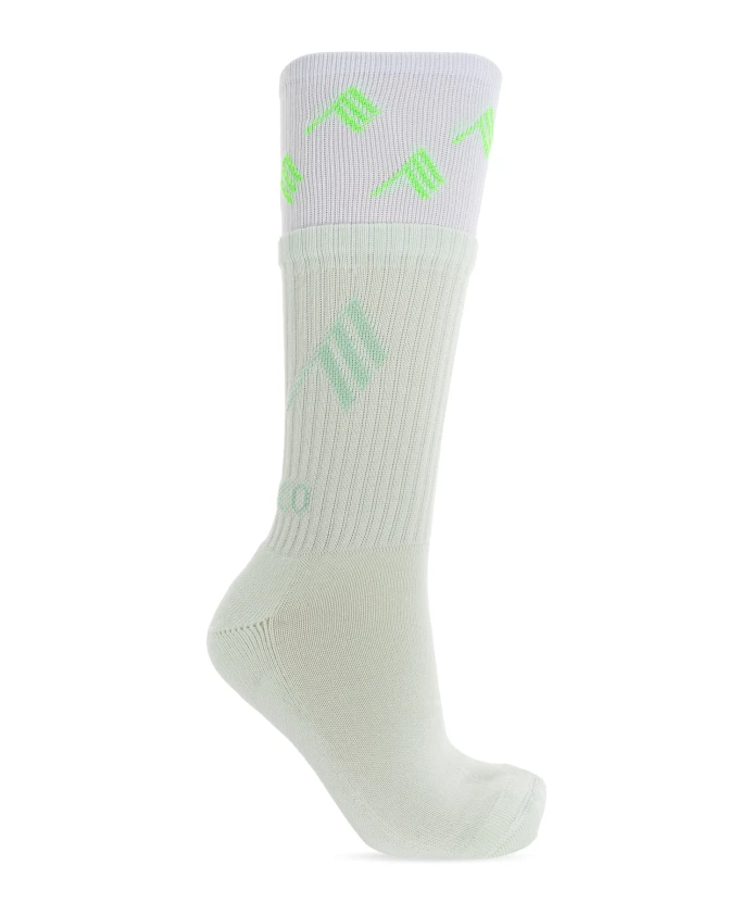 Хлопковые носки с логотипом The Attico, зеленый
Хлопковые носки с логотипом The Attico, зеленый