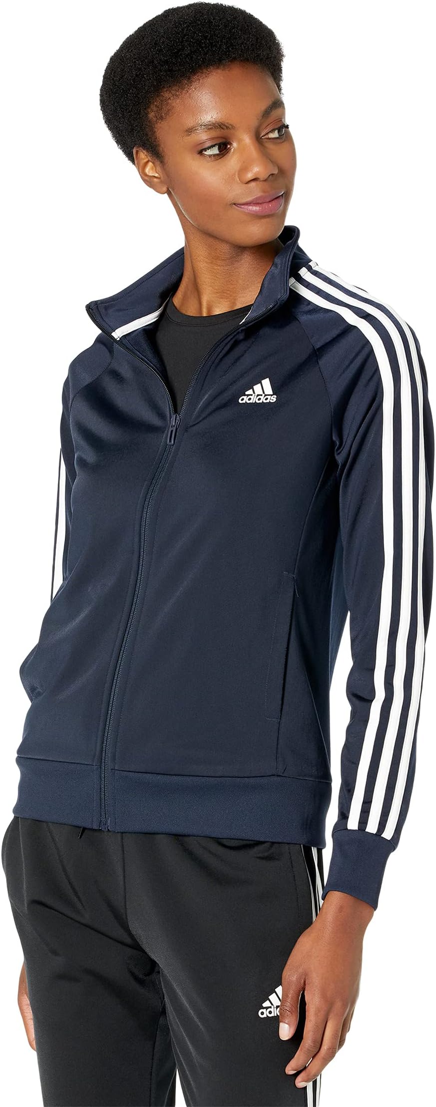 Куртка adidas Essential 3-Stripes Tricot Jacket, цвет Legend Ink
Куртка adidas Essential 3-Stripes Tricot Jacket, цвет Legend Ink