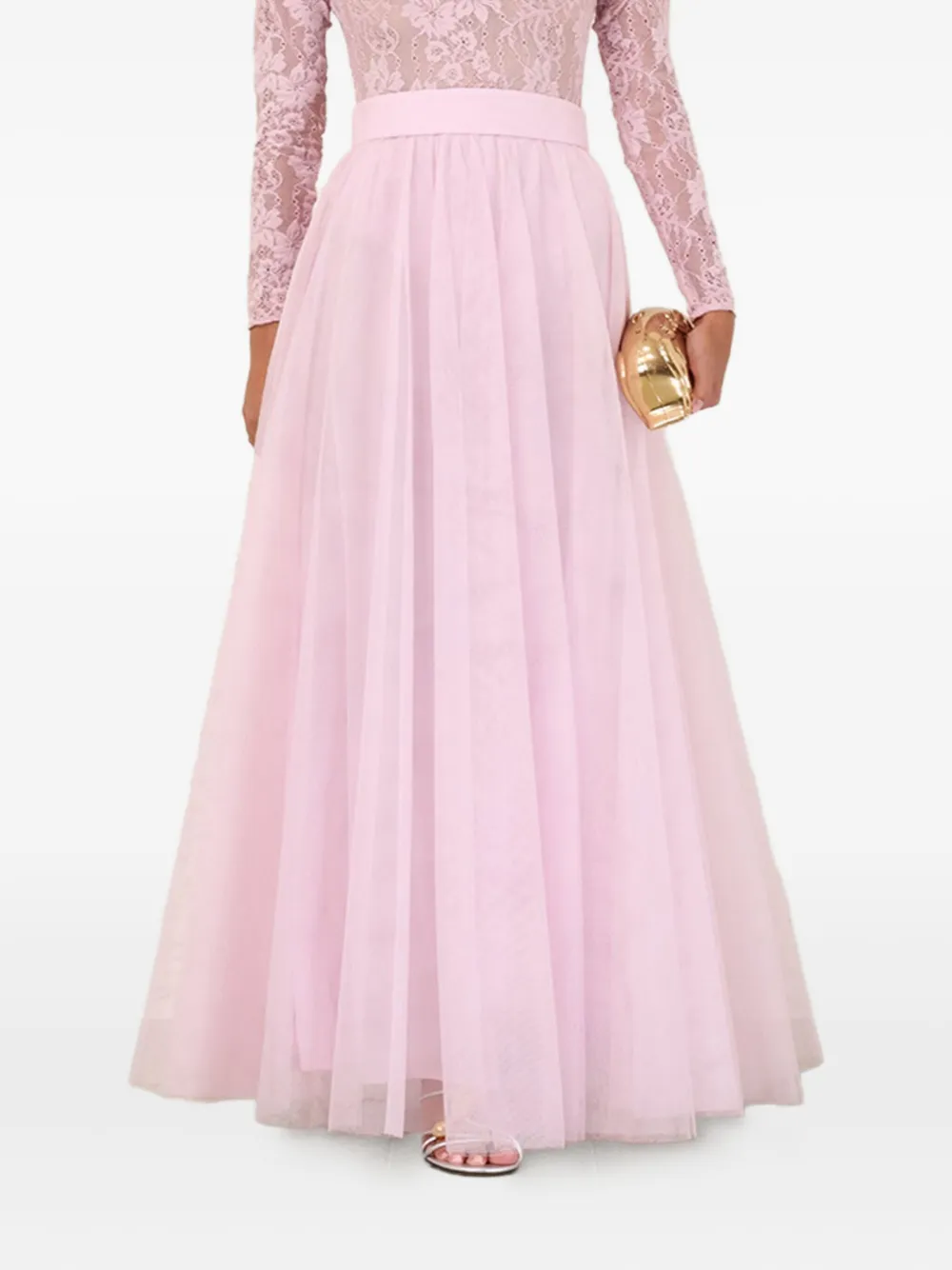 Плиссированная юбка макси из тюля ZIMMERMANN, розовый
Плиссированная юбка макси из тюля ZIMMERMANN, розовый