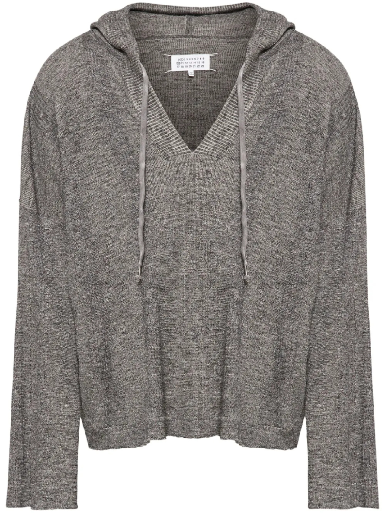 Худи с V-образным вырезом Maison Margiela, серый
Худи с V-образным вырезом Maison Margiela, серый