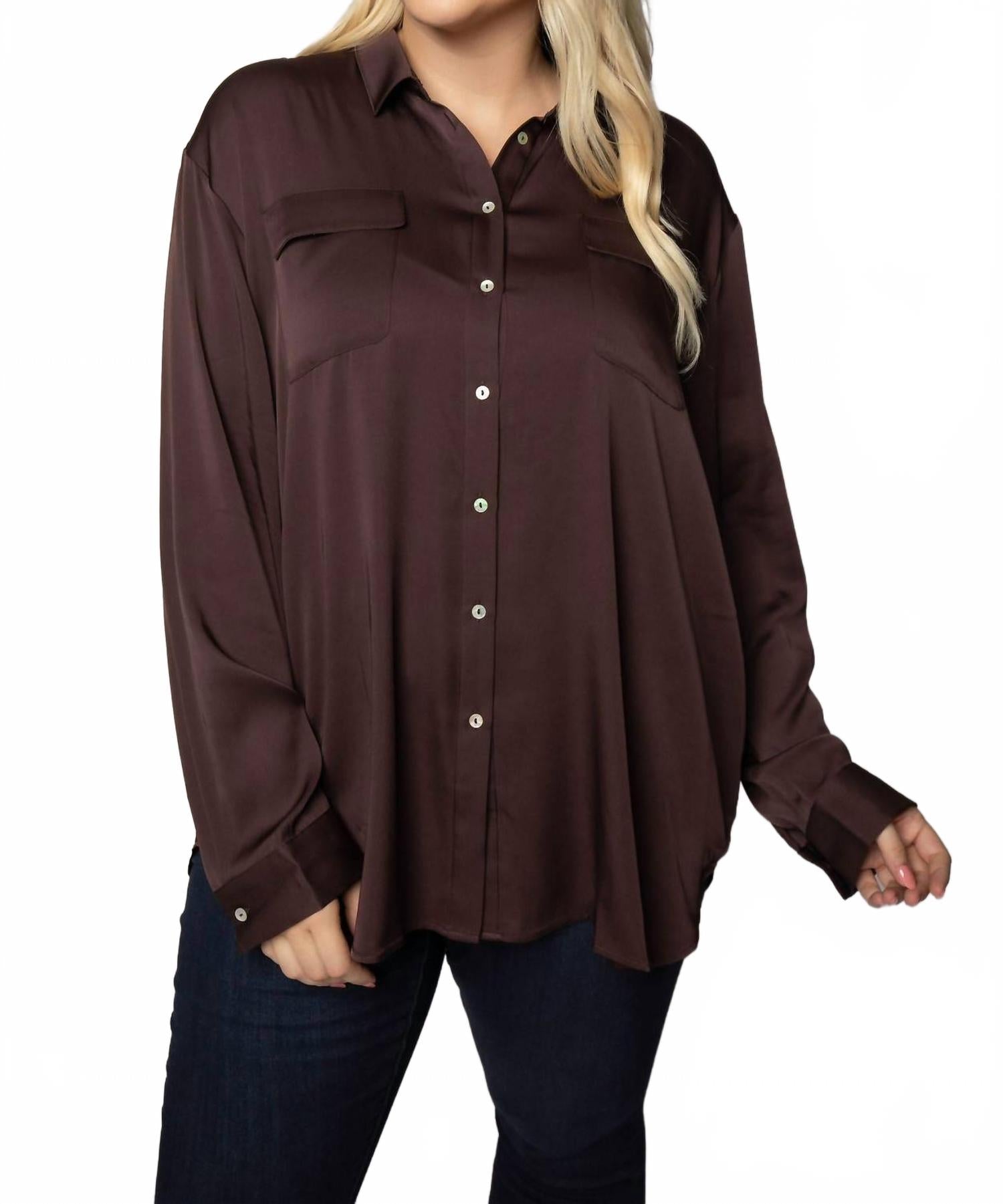 Монте Карло Шелковая рубашка - Плюс в шоколаде Nouvelle / Silk95five
Монте Карло Шелковая рубашка - Плюс в шоколаде Nouvelle / Silk95five