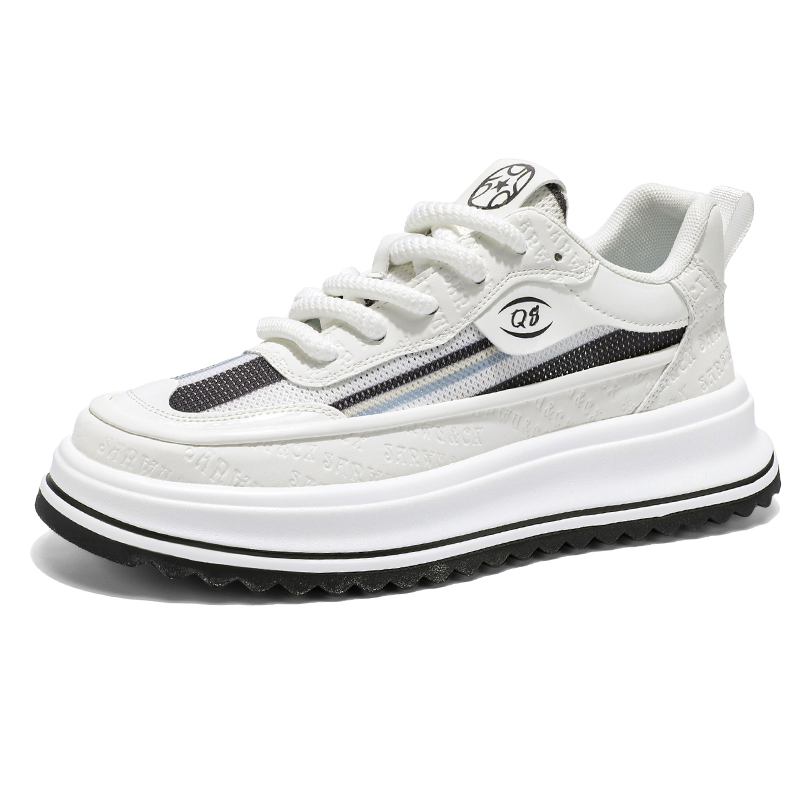 Нескользящие, износостойкие, дышащие, легкие низкие мужские кроссовки для скейтбординга TONYBEAR, White 
Нескользящие, износостойкие, дышащие, легкие низкие мужские кроссовки для скейтбординга TONYBEAR, White