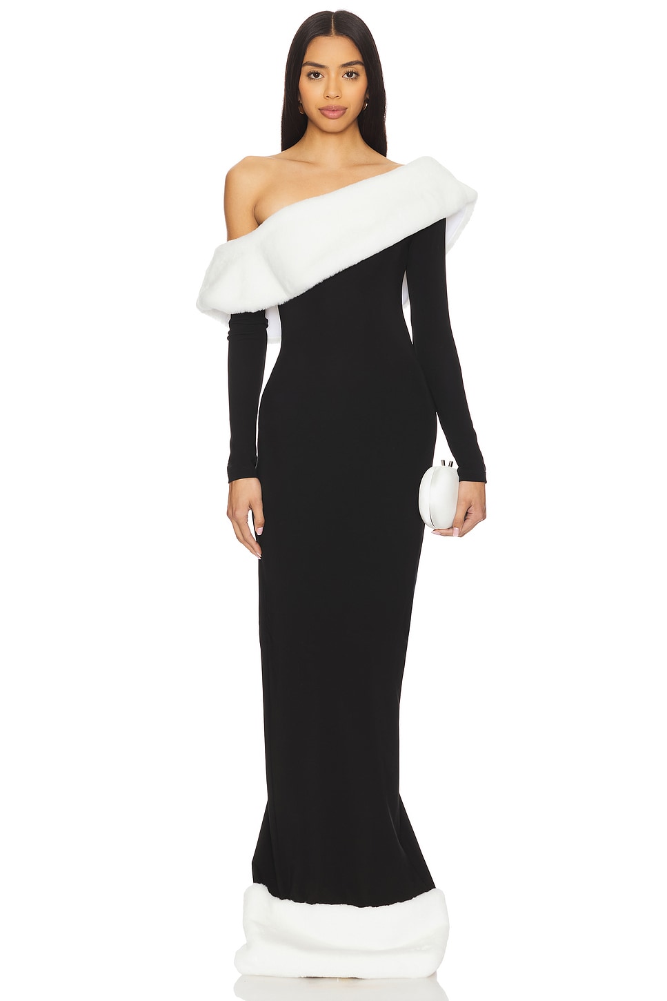 Платье Charlotte с искусственным меховым кантом Miscreants, black & white
Платье Charlotte с искусственным меховым кантом Miscreants, black & white