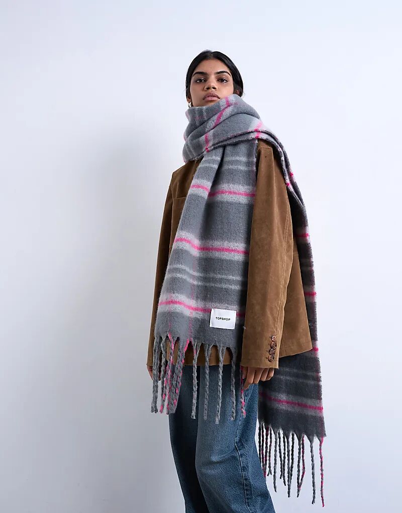 Шарф-плед Topshop Sydney в серо-розовую клетку, Серый, Шарф-плед Topshop Sydney в серо-розовую клетку
Шарф-плед Topshop Sydney в серо-розовую клетку, Серый, Шарф-плед Topshop Sydney в серо-розовую клетку
