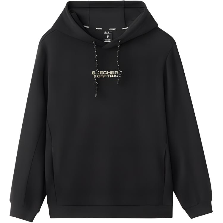 Горный и дикий уличный свитшот мужской угольно-черный Skechers 
Горный и дикий уличный свитшот мужской угольно-черный Skechers