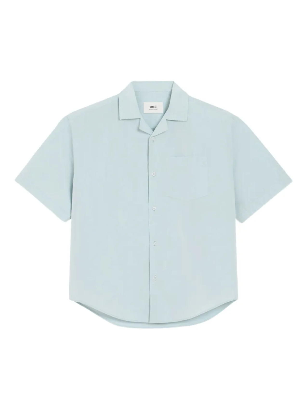 Рубашка с коротким рукавом и застежкой на пуговицы AMI Paris, синий
Рубашка с коротким рукавом и застежкой на пуговицы AMI Paris, синий