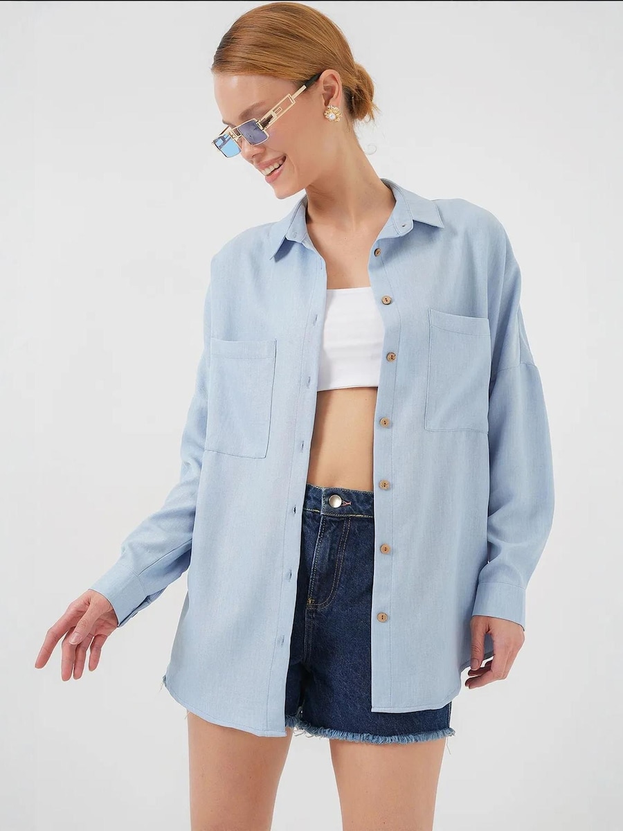 Блуза Bigdart, светло-голубой
Блуза Bigdart, светло-голубой