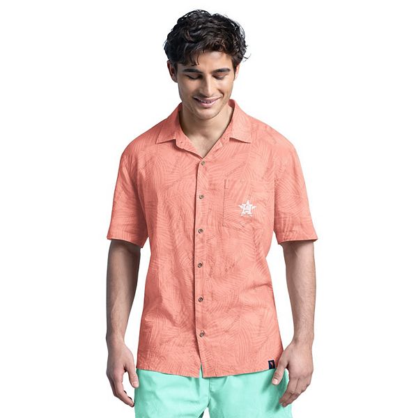 Мужская коралловая рубашка Houston Astros с пуговицами для вечеринки Margaritaville
Мужская коралловая рубашка Houston Astros с пуговицами для вечеринки Margaritaville